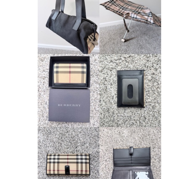 Burberry Handbags - Vintage Burberry Nova Check Set Bag Wallet Umbrella 2005 Y2K with receipt